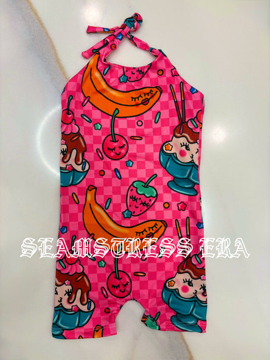 12/18mo Halter Biker Romper