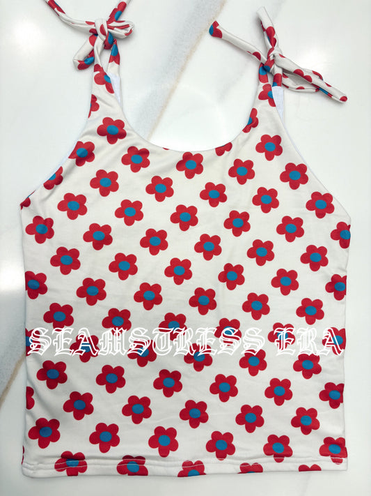 Med Tie Shoulder Tank